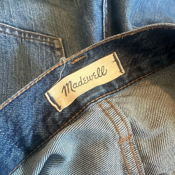 Madewell Rigid Demi-Boot Crop Jeans Medium Wash Denim 100% Cotton Size 26 Womens - Picture 10 of 12